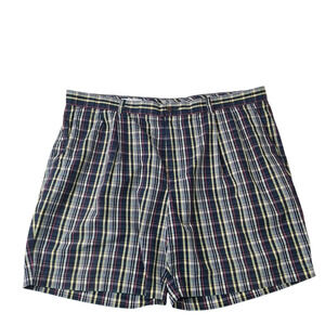 Cutter & Buck Sz 44B 100% Cotton Multicolor Plaid Shorts Pockets‎